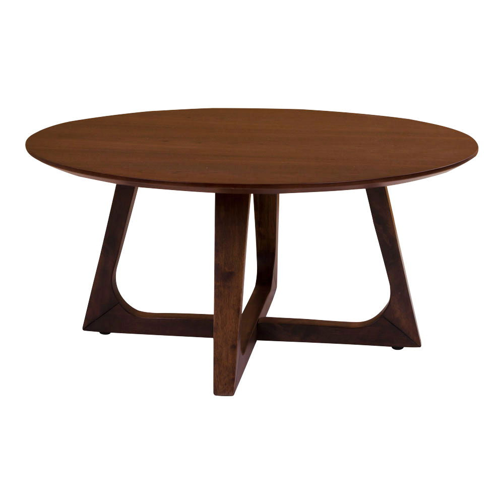 Hellerup – Couchtisch, Nussbaumfurnier, Ø75x36 cm